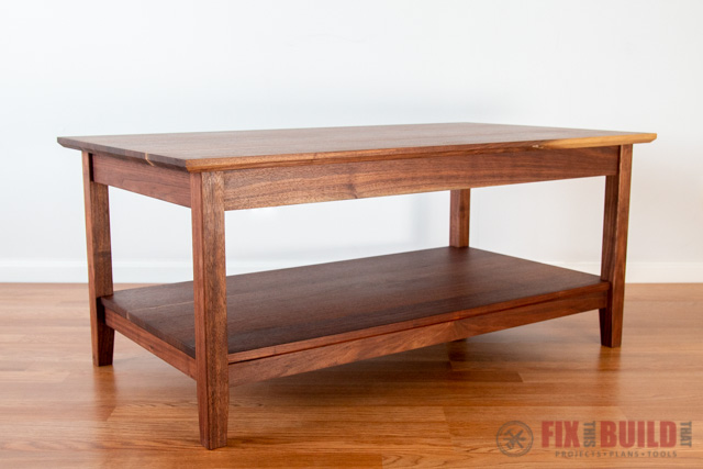 Wooden coffee table project